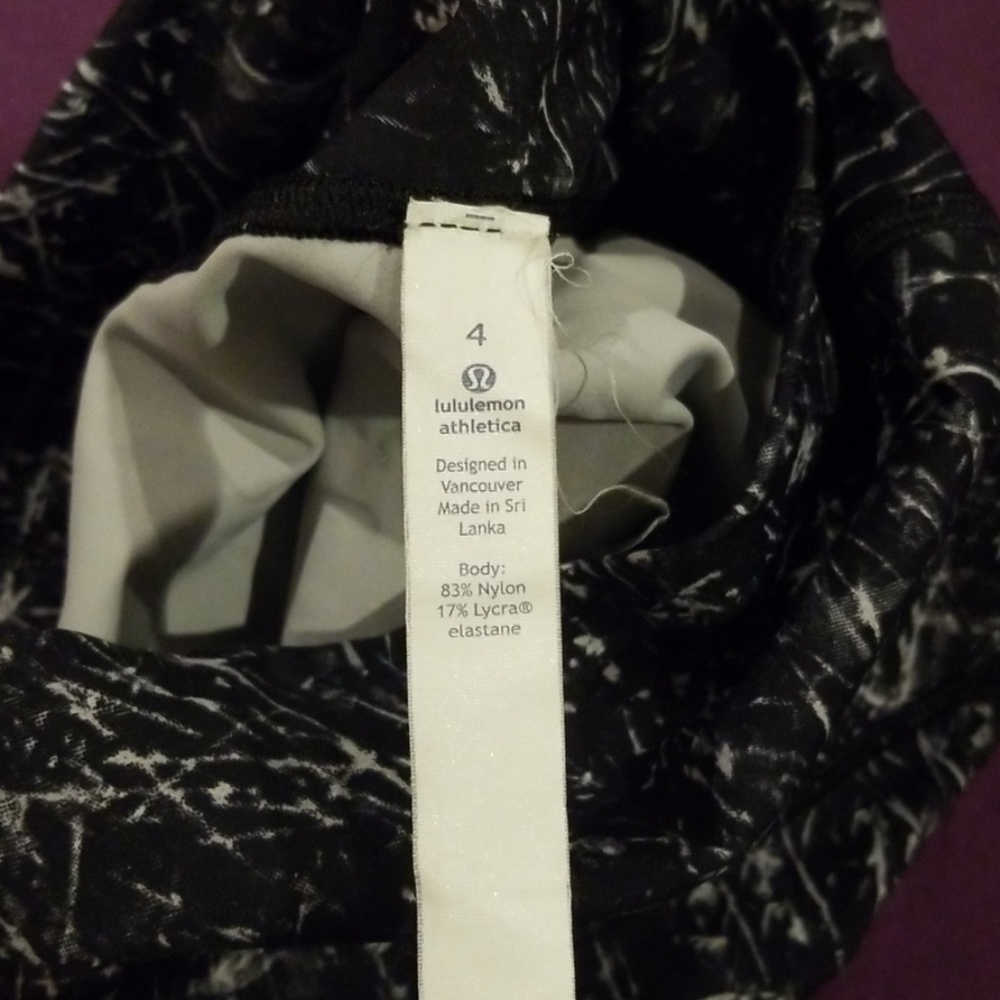 High Waisted Lululemon- Splatter Pattern - image 3